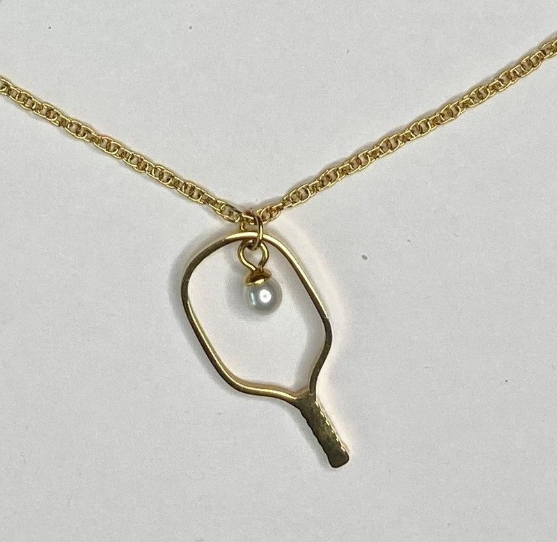 Paddle Pearl Necklace