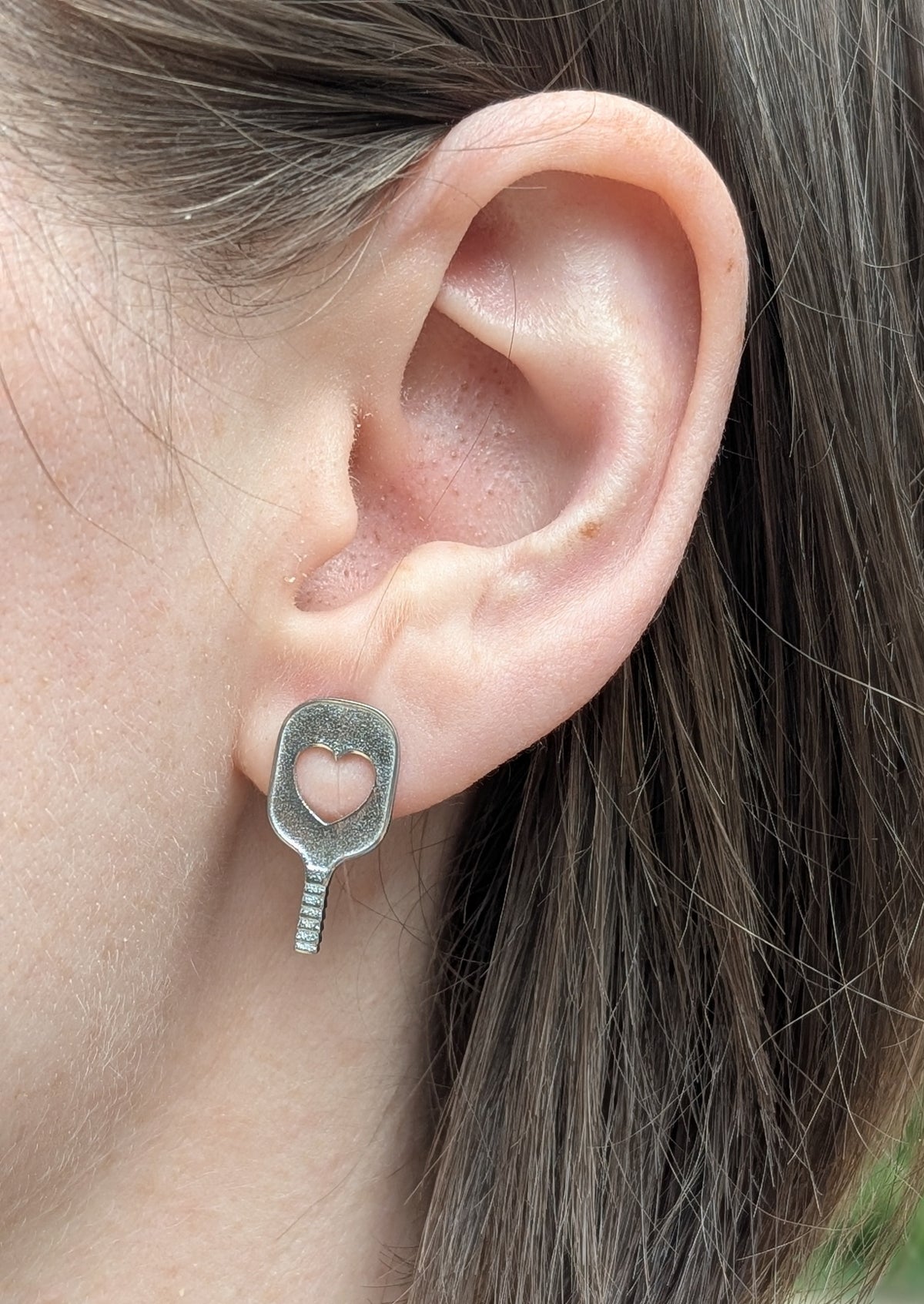 Paddle Heart Earrings